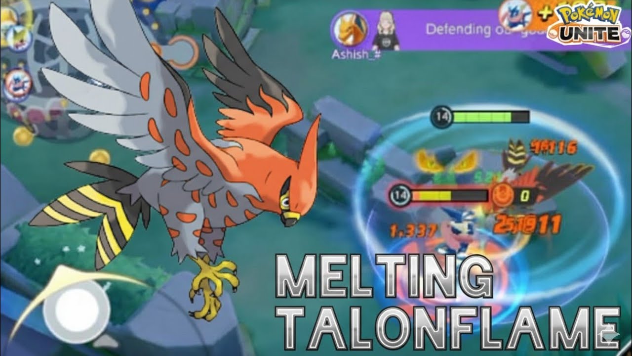 MELTING ATTACKS WITH TALONFLAME||POKÉMON UNITE||SHADOW UNITE