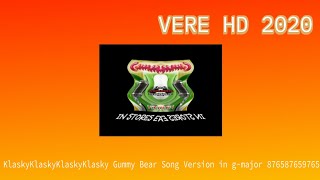 (NEW EFFECT) KlaskyKlaskyKlaskyKlasky Gummy Bear Song Version in G-Major 876587659765