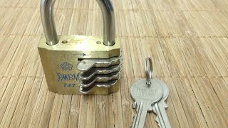 [24] PMBM 747- Hybrid Key/Combo Lock. Picking and Decoding.