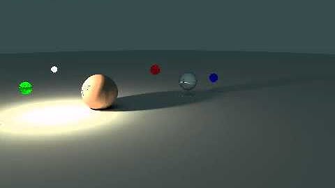 Real-time GPU path tracing: Bullet Physics animation on 8600M GT