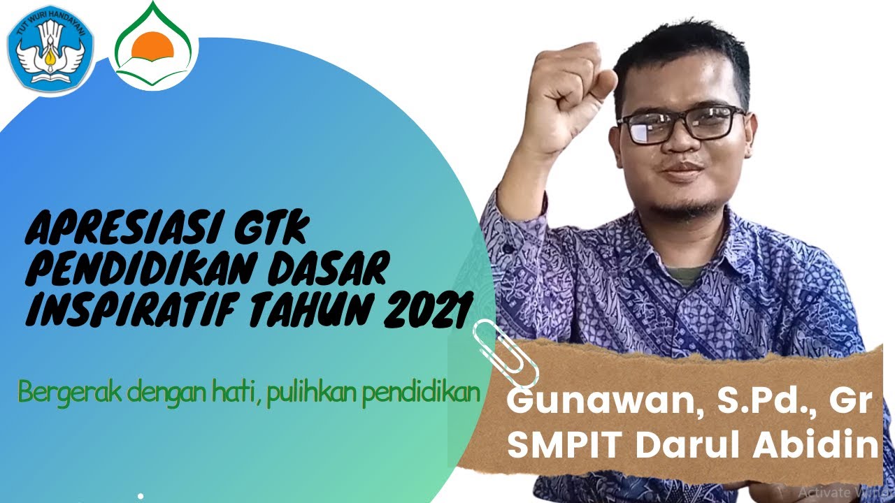 Apresiasi GTK Pendidikan Dasar Inspiratif Tahun 2021 - YouTube