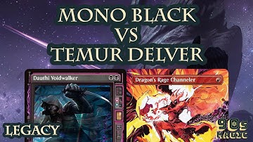 Mono Black Aggro vs Temur Delver [MTG Legacy]
