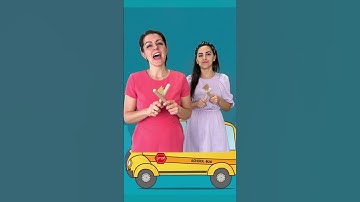The Wheels on the Bus with Rhythm Sticks: Interactive Learning Instrument Video for Preschool #kids