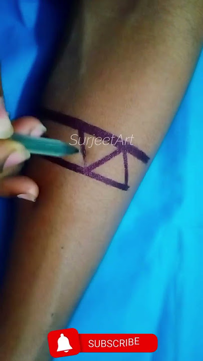 Amazing Band Tattoo Design 🔥🔥 #shorts #surjeet_art #viral