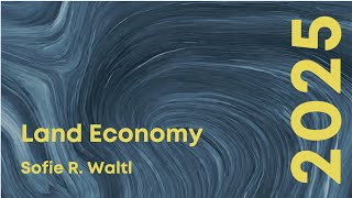 Land Economy: AHSS Webinar for Year 12 Students