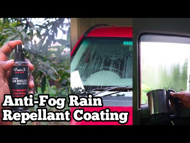 Wavex Anti-Fog Rain Repellant Spray Coating  Hydrophobic Coating for Car  Windshield & Headlight 
