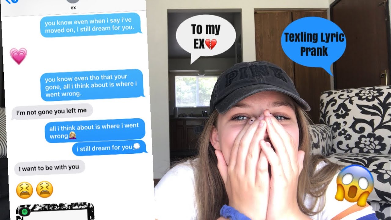 LYRIC PRANK ON MY EX(GONE WRONG) - YouTube