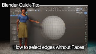 Blender Quick Tip: How To Select Edges Without The Faces