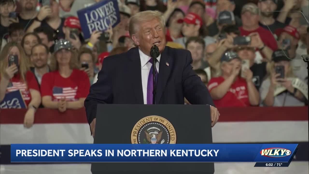 President Donald Trump speaks in northern Kentucky - YouTube