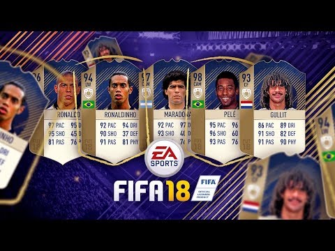 ALLE FIFA 18 ICONS (+NIEUWE) IN GAME! - ALLE FIFA 18 ICONS (+NIEUWE) IN GAME!