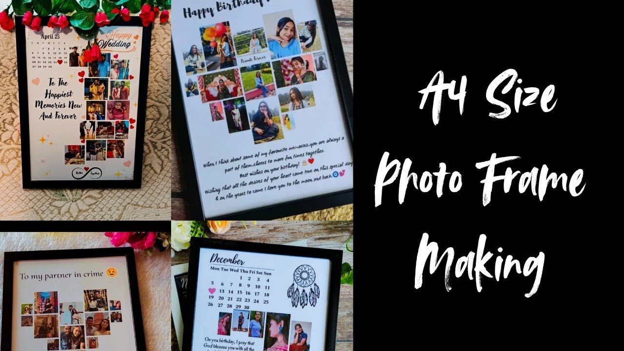 A4 Size Photo Frame Making|RB Creations