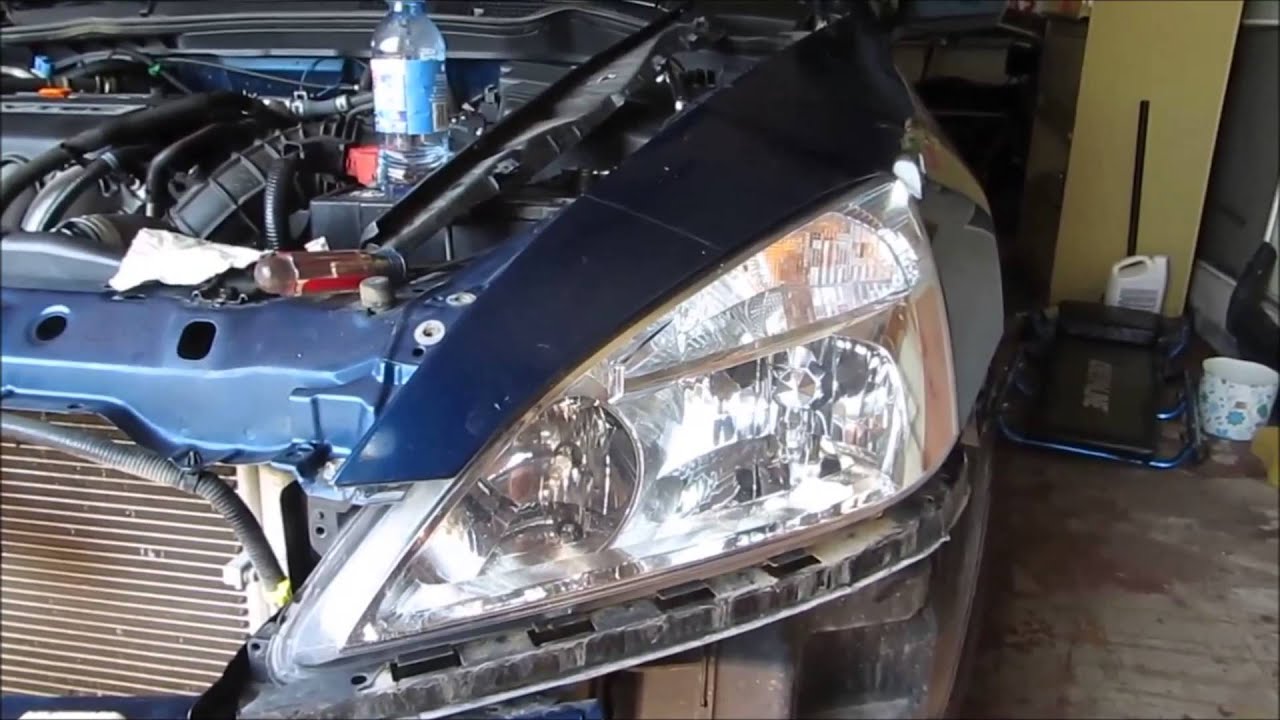 2006 Accord front fender removal - YouTube