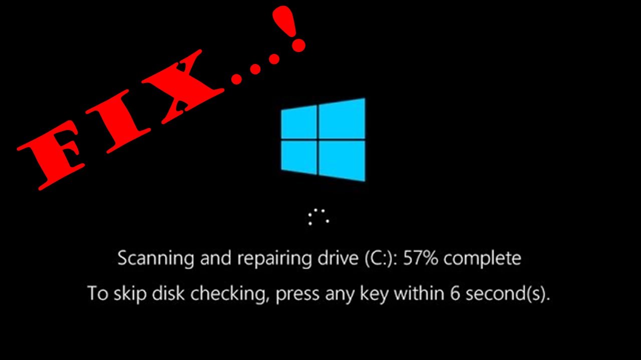 Windows 10 Disk Checking On Startup Fix