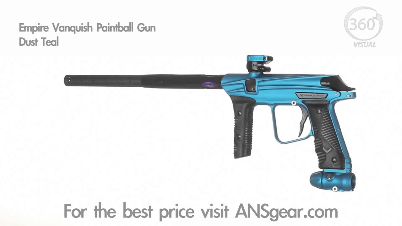 Empire Vanquish Paintball Gun Dust Teal Visual 360 YouTube
