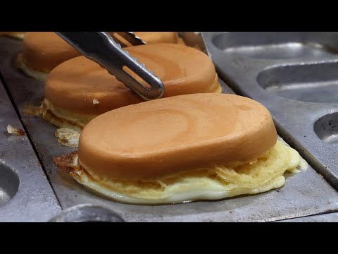천원짜리 오리지날 계란빵 (original egg bread, たまごパン, 雞蛋餅 1,000KRW) korean street food / 부천시청 3번출구