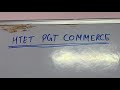 HTET PGT Commerce Marathon | HTET PGT Commerce Syllabus 2024 | HTET PGT EXam 2024 | HTET  Pgt 2024