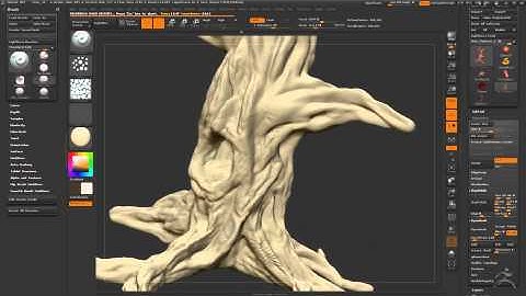 ZBrush Tree Timelapse