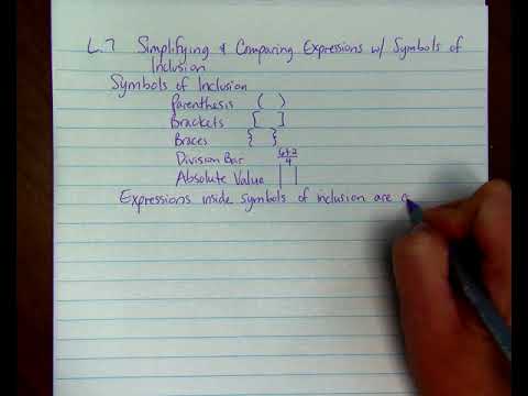 Simplifying and Comparing