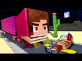 【恐怖のストーカートラック⁉️🚚】人喰いカノジョが襲いかかるマインクラフト😱【マイクラ】ぽっぴんず