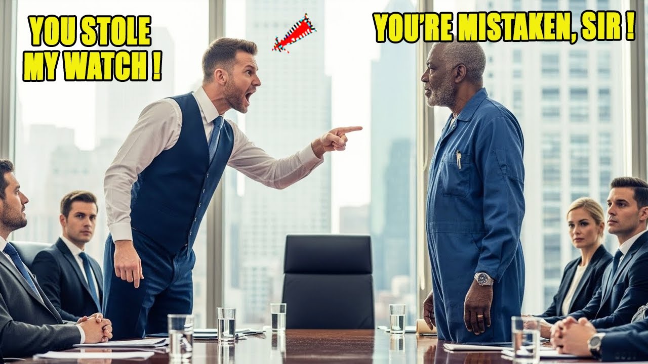 CEO Accused Elderly Janitor of Stealing Diamond Watch — Didn't Know He's The Board Chairman's Father