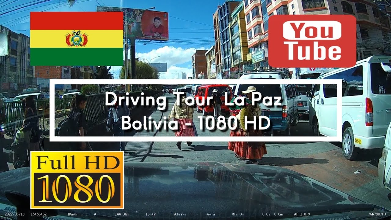 🇧🇴 Driving Tour La Paz - Bolivia - HD1080 - YouTube