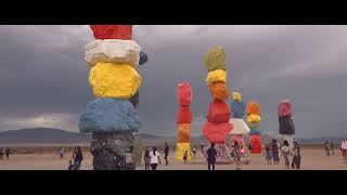 Seven Magic Mountains - A Desert Art Wonder Just Outside Las Vegas.