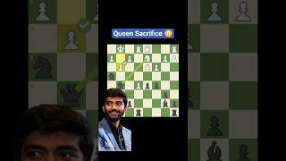 Lord Gukesh Queen Sacrifice||Brilliant Moves 25 #chessshorts#chess#chessgame