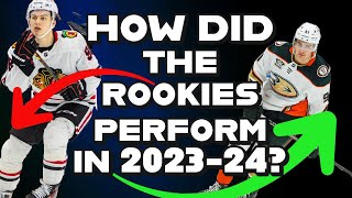 How did the NHL rookies perform in 2023-24? Connor Bedard Luke Hughes Matthew Knies Leo Carlsson