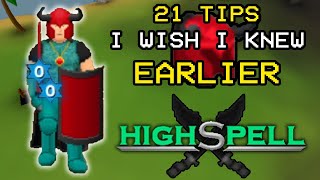 HIGHSPELL - 21 TIPS FOR AN RS-LIKE MMO YOU'VE NEVER HEARD OF