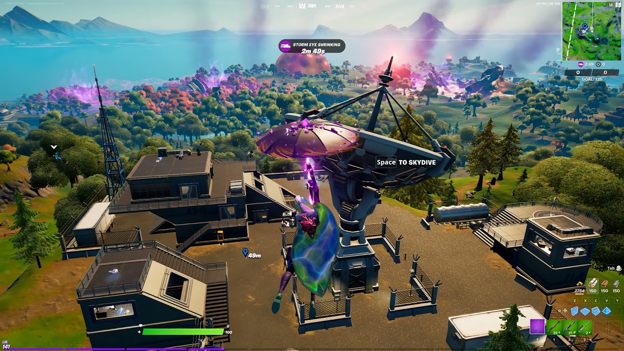 Use a Jump Pad or Jump Vent and Travel 100 Meters before Landing Wrath Quest - Stage 2 of 5 Fortnite
