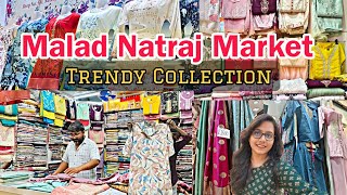 MALAD NATRAJ MARKET SHOPPING - Ethnic Wear Cord Sets Saree Collection Mumbai