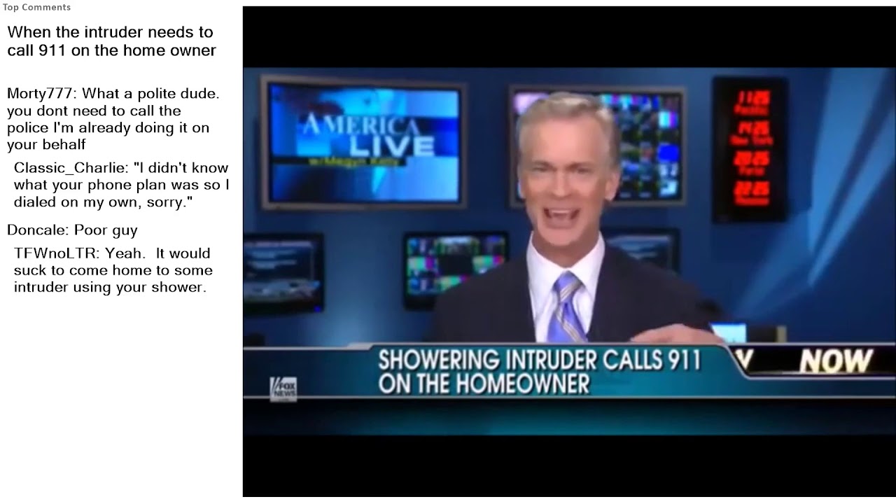 Top Reddit Video - JUSTICE Served: When the intruder needs to call 911 on the home owner