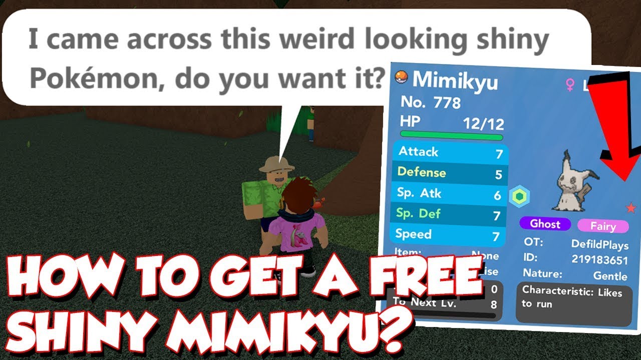 How To Get A Free Shiny Mimikyu In Pokemon Brick Bronze Youtube - hack pokemon brick bronze roblox