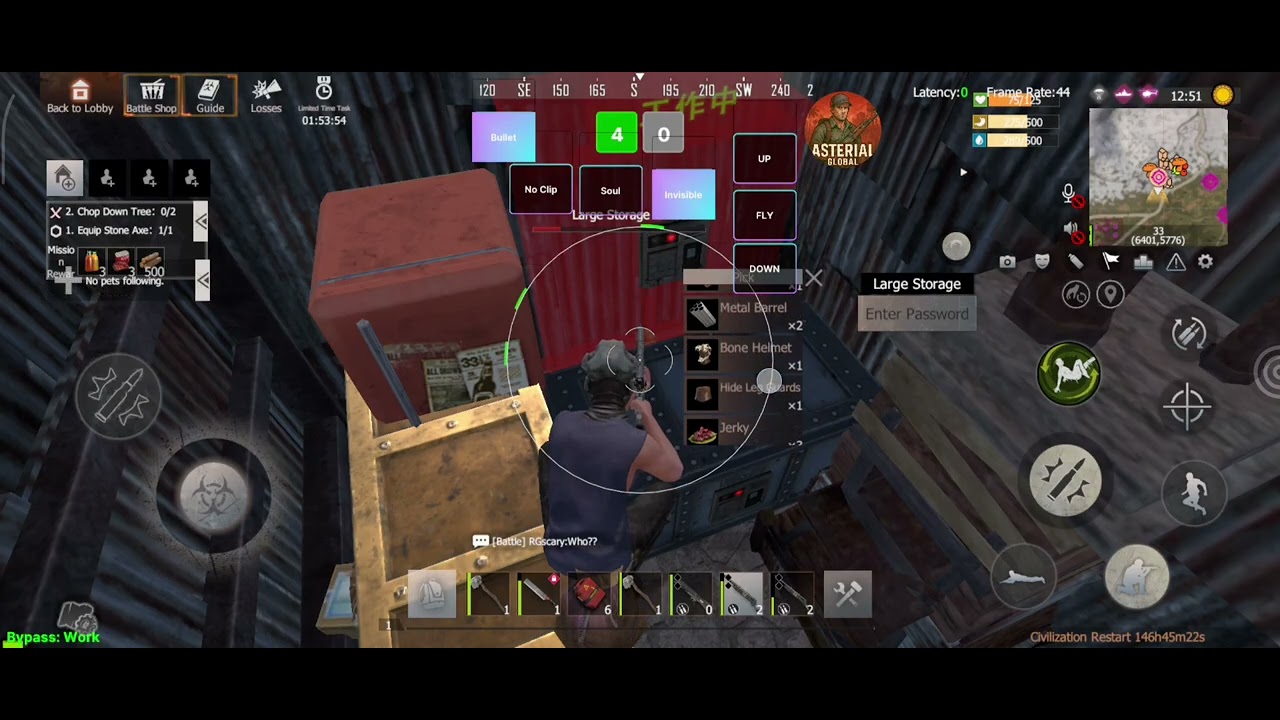 invisible raid global version AutoFARM hack free no ban no root