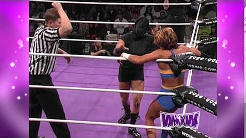 Terri Gold vs Mystery Highlights - WOW Flashback