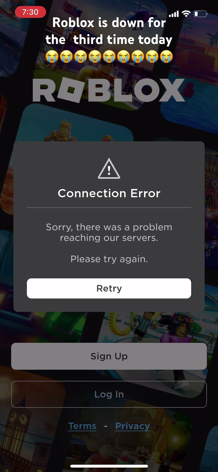 Roblox Is Down Again Today YouTube Oar2 