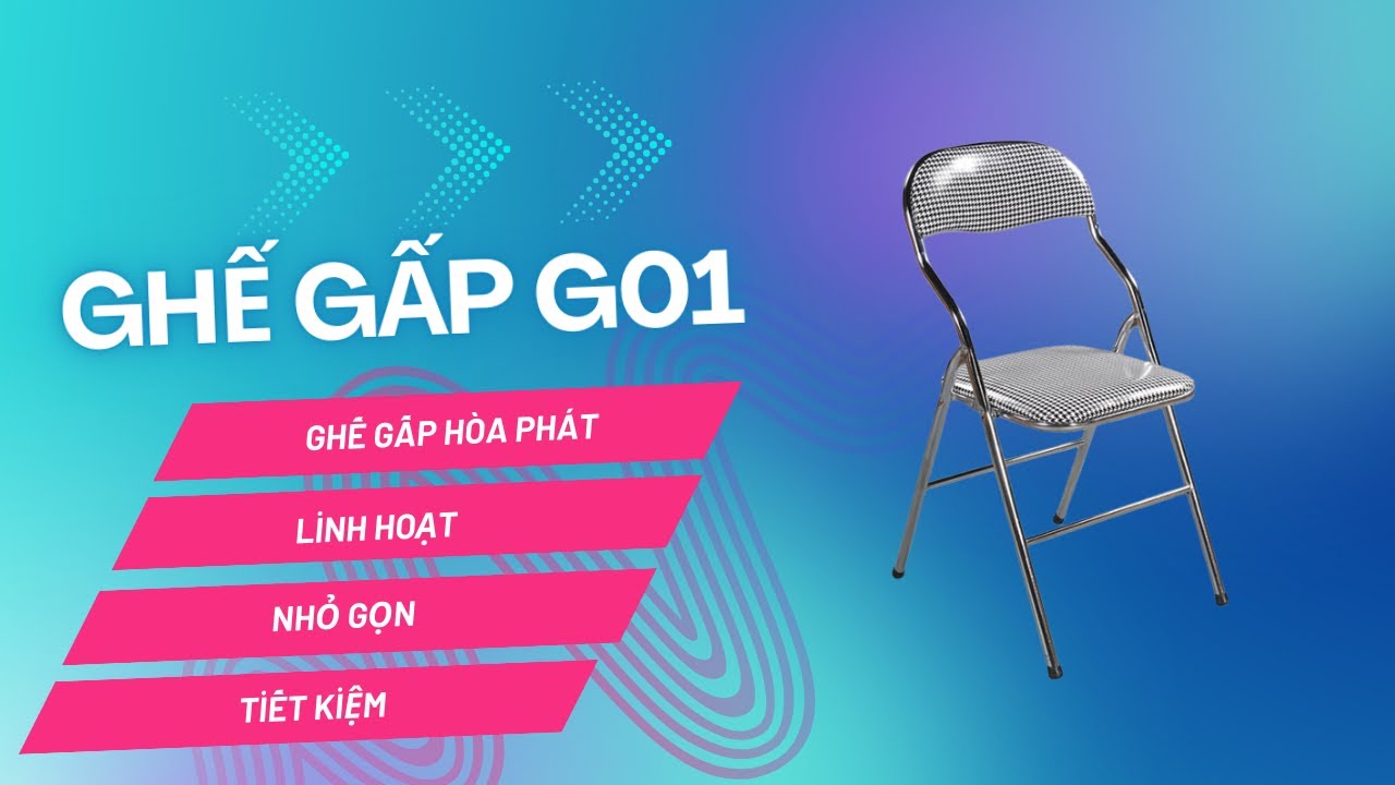 Ghế gấp Hòa Phát G01 - YouTube