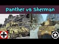 Panther vs Sherman WW2 tank comparison