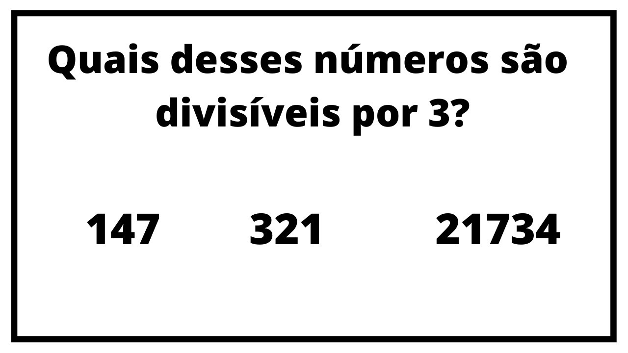Números Divisíveis Por 3 Até 1000 - RETOEDU