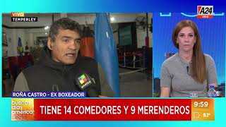 ❤ Roña Castro armó un comedor en su gimnasio: "No quiero que pasen hambre como pasé yo"