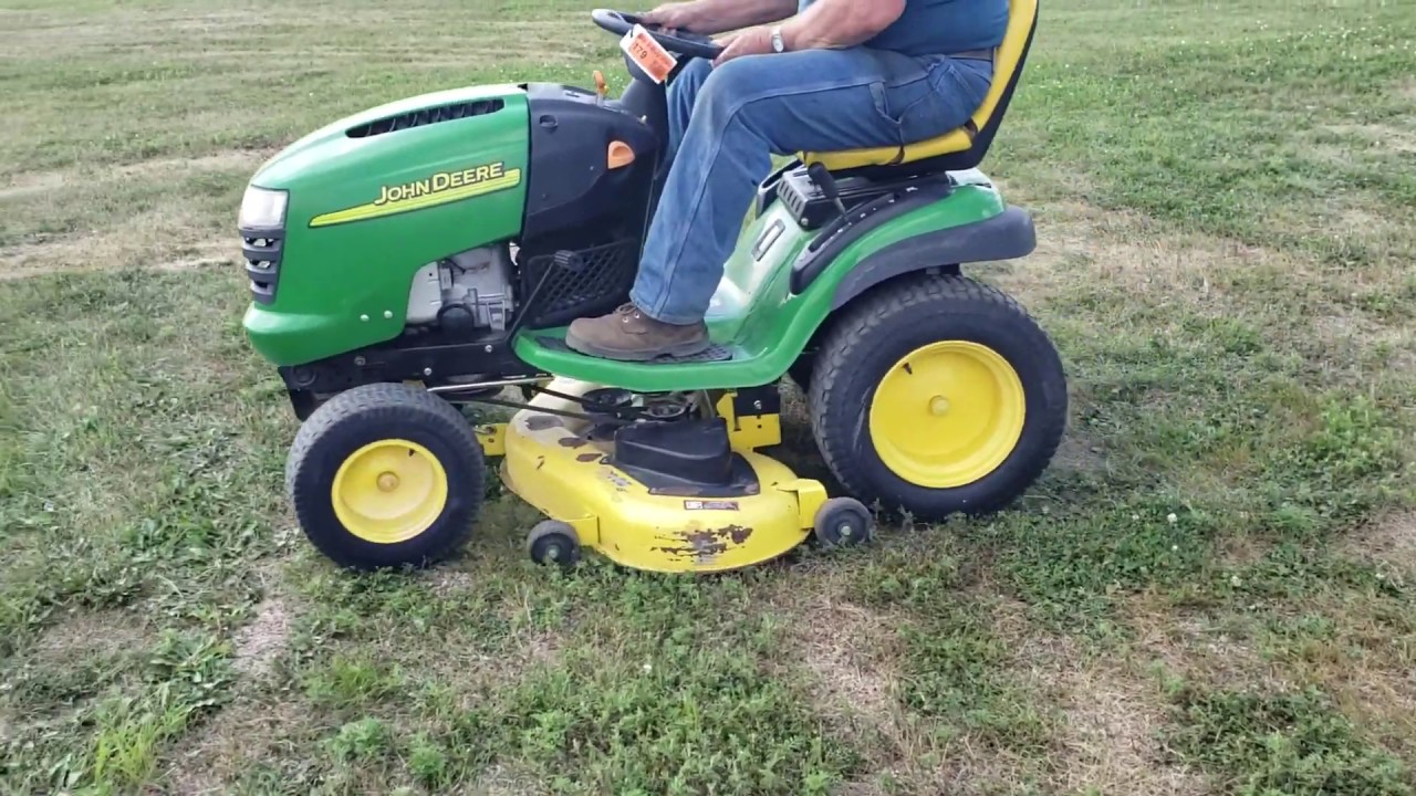 John Deere L120 Automatic Lawn Tractor Youtube