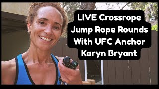LIVE Crossrope Jump Rope Rounds With UFC Anchor Karyn Bryant! 3/4 & 1/2 Pound Ropes With AMP System