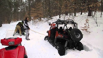rzr stuck in snow