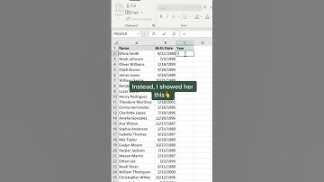 Quickly Extract Year from a Date in Excel @BrainUpp @Excelwalebro
