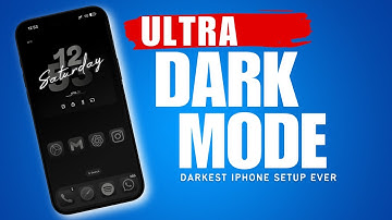 The Darkest iPhone Setup You’ve NEVER Seen Before! - Ultra Dark Mode