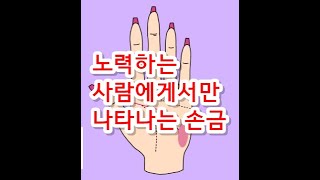 노력이 보답받는 사람에게서만 나타나는 손금이란?