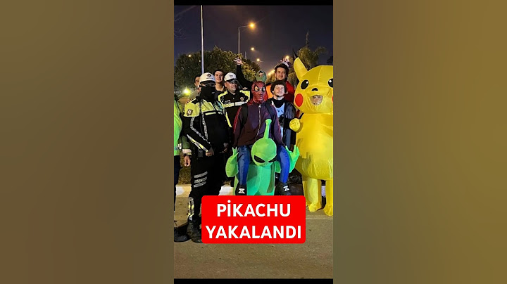 Protestolarda Polisten Kaçan ve Yakalanan #Pikachu Dünyada #trend oldu.