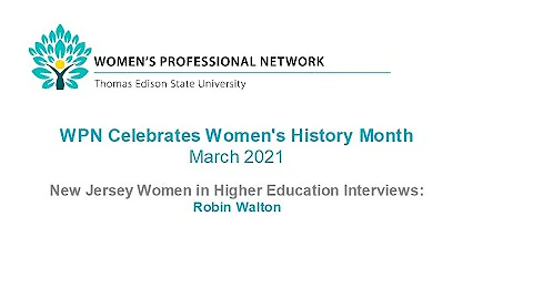 Women's History Month 2021: Interview with Robin W...