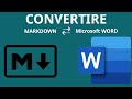 Convertire file markdown in file microsoft word e viceversa con pandoc