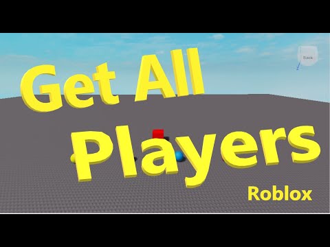 How to Get All Players in a Game (Roblox Studio Tutorial for New Beginners Series) (N055)